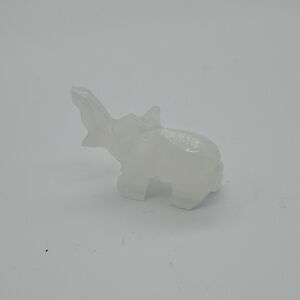 Vintage Cream Elephant Figurine